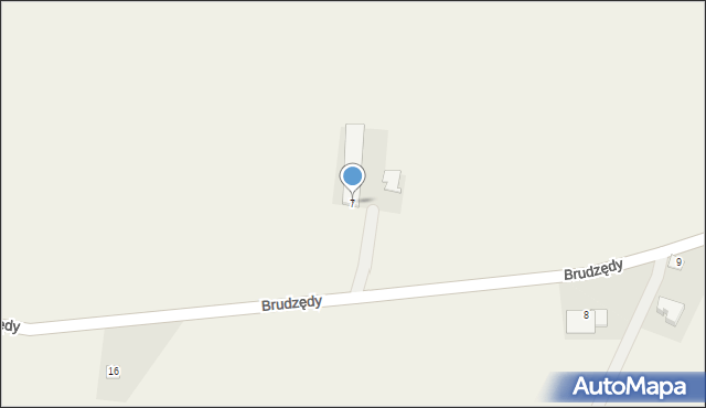 Brudzędy, Brudzędy, 7, mapa Brudzędy