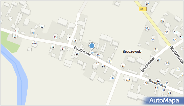 Brudzewek, Brudzewek, 19, mapa Brudzewek