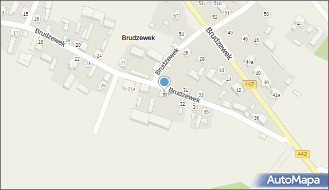 Brudzewek, Brudzewek, 30, mapa Brudzewek