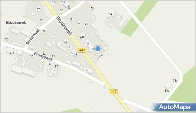 Brudzewek, Brudzewek, 41a, mapa Brudzewek