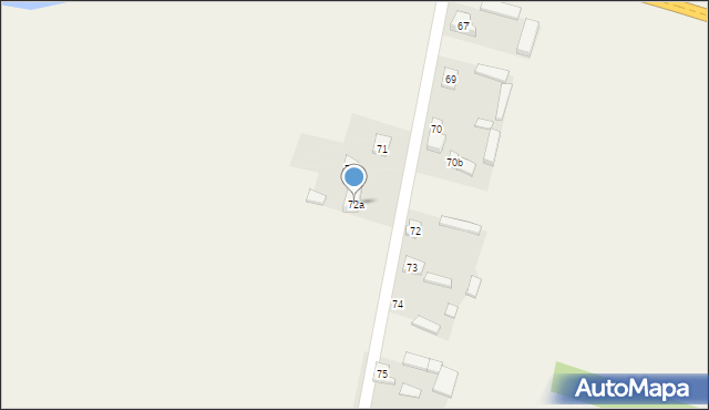 Brudzewice, Brudzewice, 72a, mapa Brudzewice