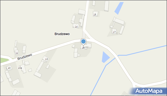 Brudzewo, Brudzewo, 16, mapa Brudzewo