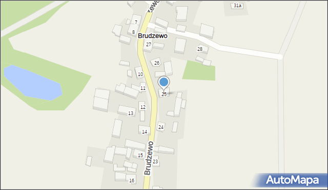 Brudzewo, Brudzewo, 25, mapa Brudzewo