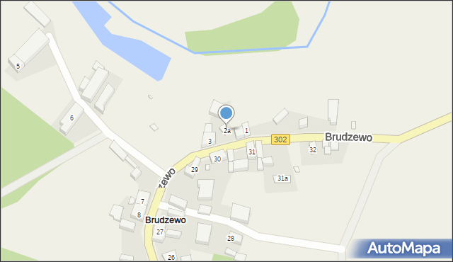 Brudzewo, Brudzewo, 2a, mapa Brudzewo