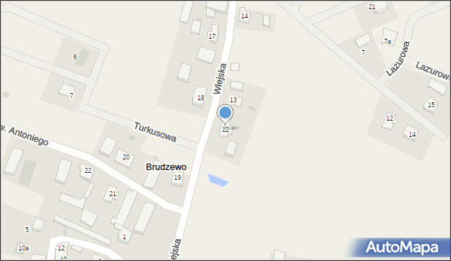 Brudzewo, Brudzewo, 12, mapa Brudzewo