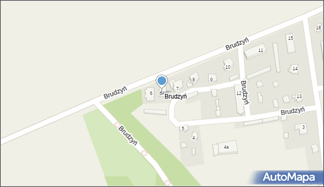 Brudzyń, Brudzyń, 6A, mapa Brudzyń