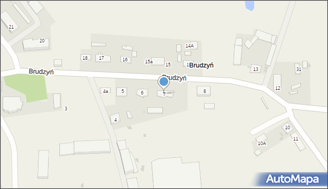 Brudzyń, Brudzyń, 7, mapa Brudzyń