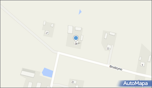 Brudzyno, Brudzyno, 28, mapa Brudzyno