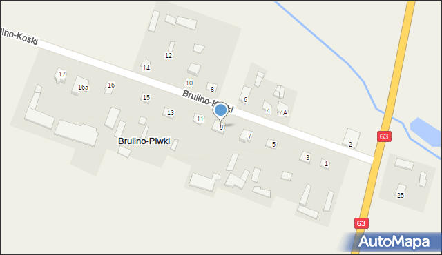 Brulino-Piwki, Brulino-Koski, 9, mapa Brulino-Piwki