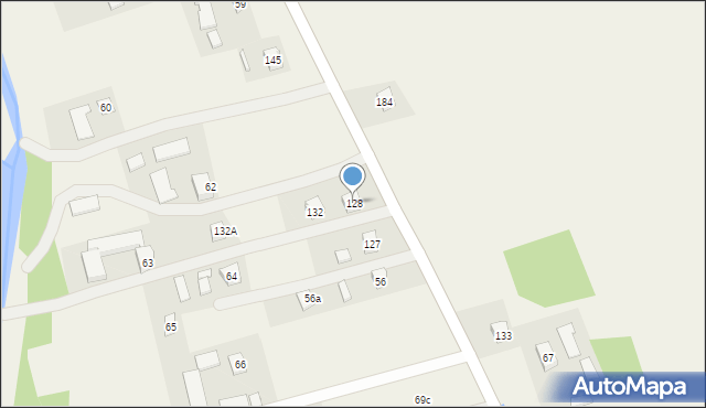 Brunary, Brunary, 128, mapa Brunary