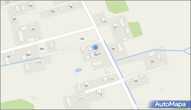 Brunary, Brunary, 70b, mapa Brunary