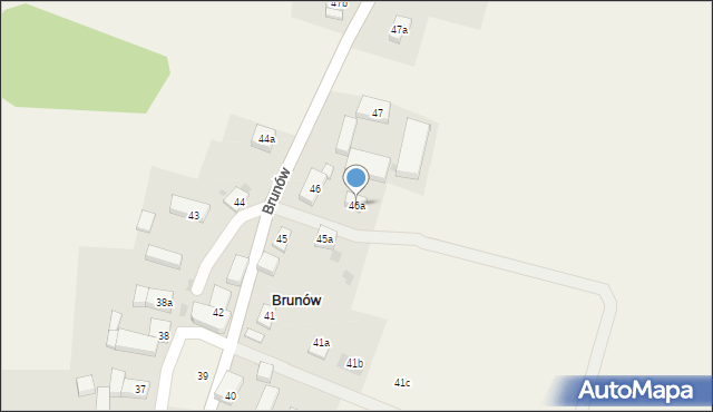 Brunów, Brunów, 46a, mapa Brunów