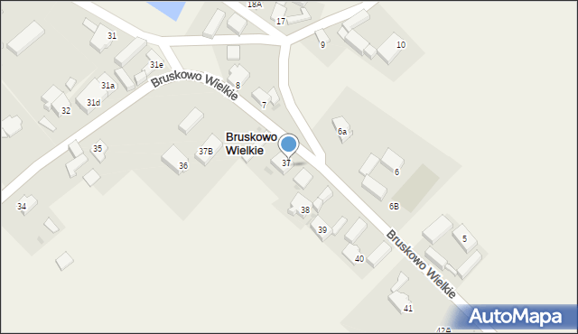 Bruskowo Wielkie, Bruskowo Wielkie, 37a, mapa Bruskowo Wielkie