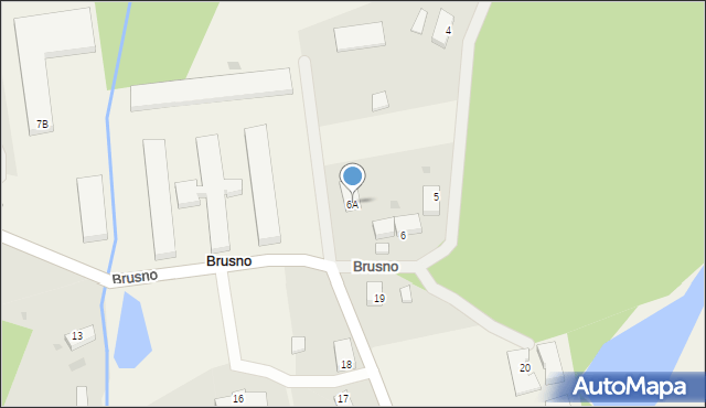 Brusno, Brusno, 6A, mapa Brusno