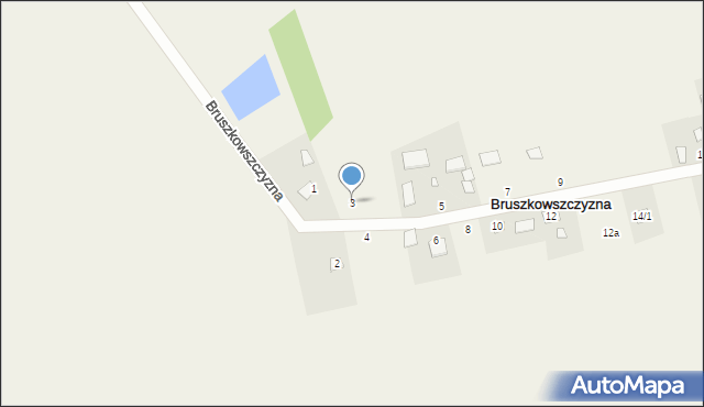 Bruszkowszczyzna, Bruszkowszczyzna, 3, mapa Bruszkowszczyzna