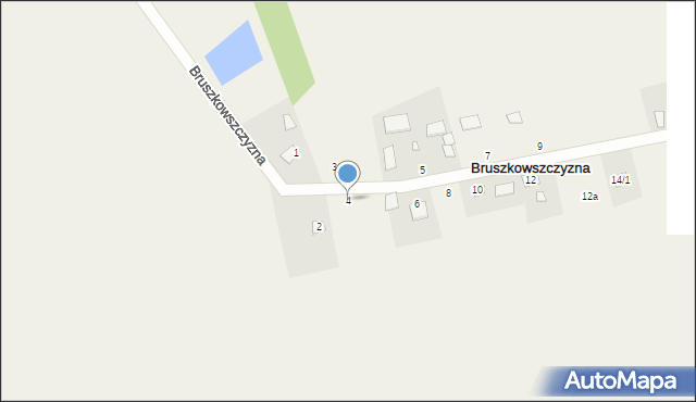 Bruszkowszczyzna, Bruszkowszczyzna, 4, mapa Bruszkowszczyzna