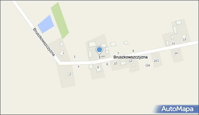 Bruszkowszczyzna, Bruszkowszczyzna, 5, mapa Bruszkowszczyzna