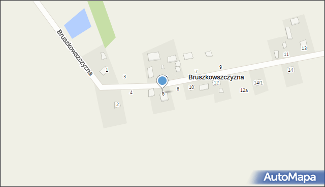 Bruszkowszczyzna, Bruszkowszczyzna, 6, mapa Bruszkowszczyzna