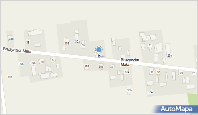 Brużyczka Mała, Brużyczka Mała, 35c, mapa Brużyczka Mała