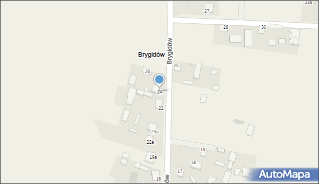 Brygidów, Brygidów, 24, mapa Brygidów