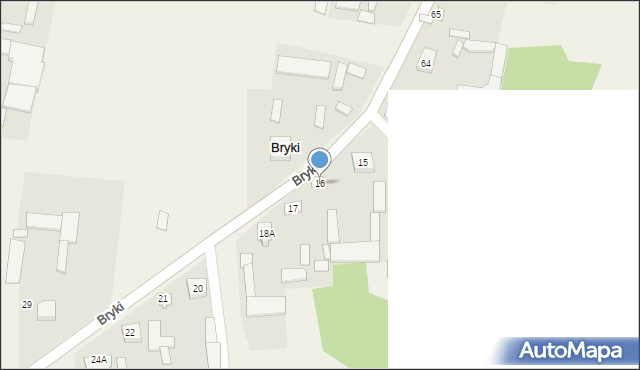 Bryki, Bryki, 16, mapa Bryki