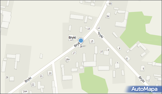 Bryki, Bryki, 16, mapa Bryki