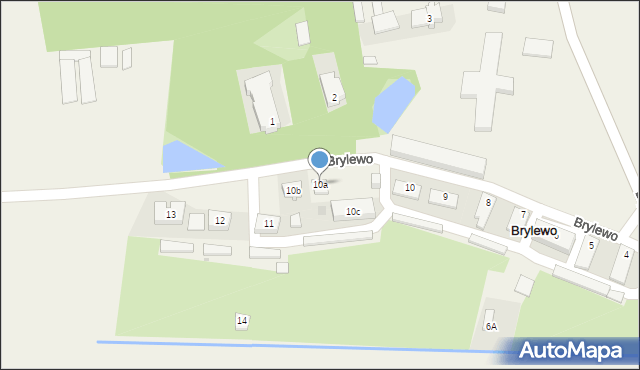 Brylewo, Brylewo, 10a, mapa Brylewo