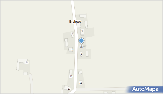 Brylewo, Brylewo, 8a, mapa Brylewo