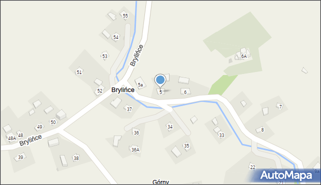 Brylińce, Brylińce, 5, mapa Brylińce