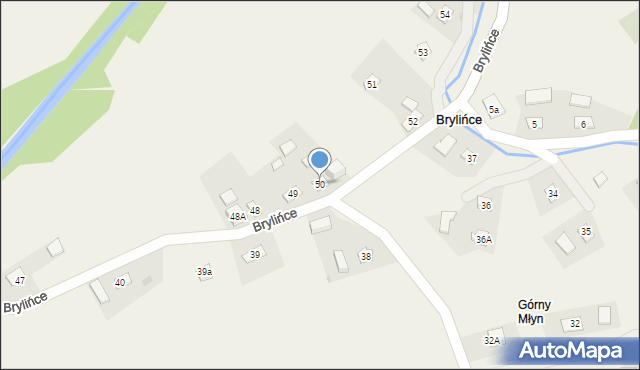 Brylińce, Brylińce, 50, mapa Brylińce