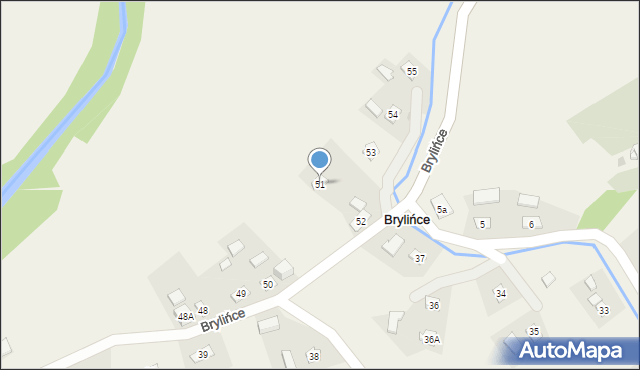 Brylińce, Brylińce, 51, mapa Brylińce