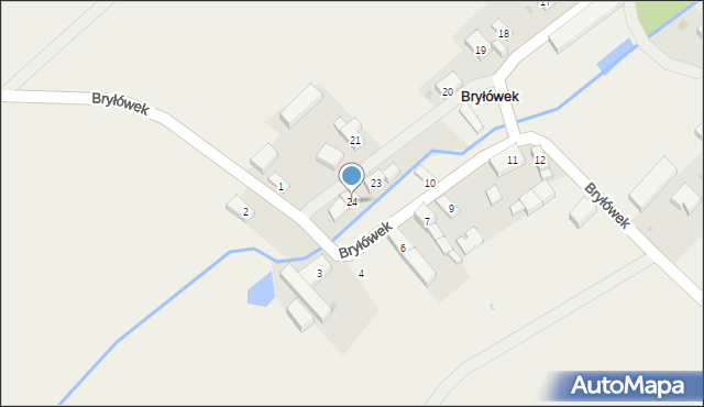 Bryłówek, Bryłówek, 24, mapa Bryłówek