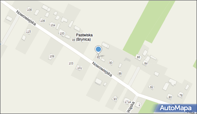 Brynica, Brynica, 173a, mapa Brynica