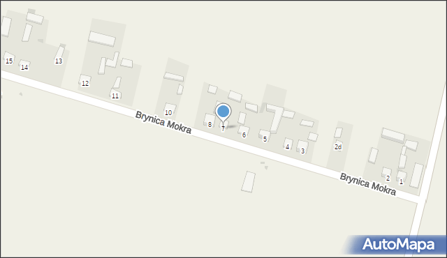 Brynica Mokra, Brynica Mokra, 7, mapa Brynica Mokra