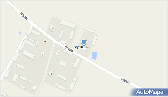 Bryski, Bryski, 1, mapa Bryski