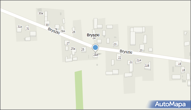 Bryszki, Bryszki, 24A, mapa Bryszki