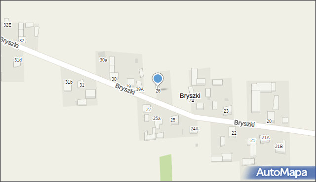 Bryszki, Bryszki, 26, mapa Bryszki