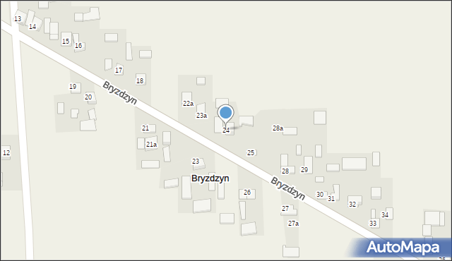 Bryzdzyn, Bryzdzyn, 24, mapa Bryzdzyn