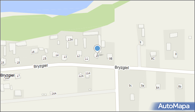 Bryzgiel, Bryzgiel, 10, mapa Bryzgiel