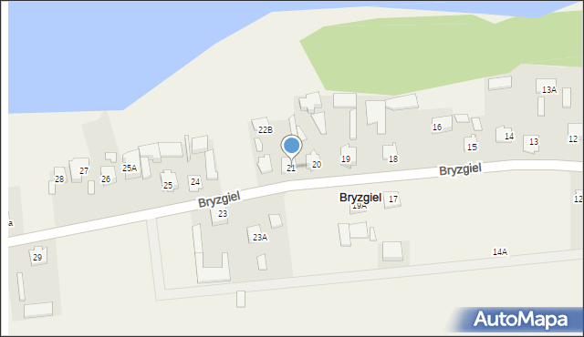 Bryzgiel, Bryzgiel, 21, mapa Bryzgiel