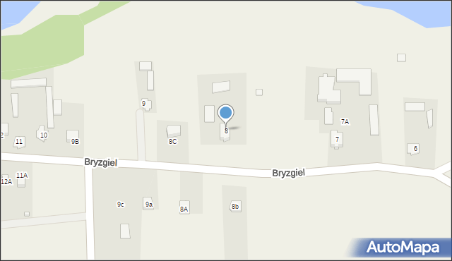 Bryzgiel, Bryzgiel, 8, mapa Bryzgiel