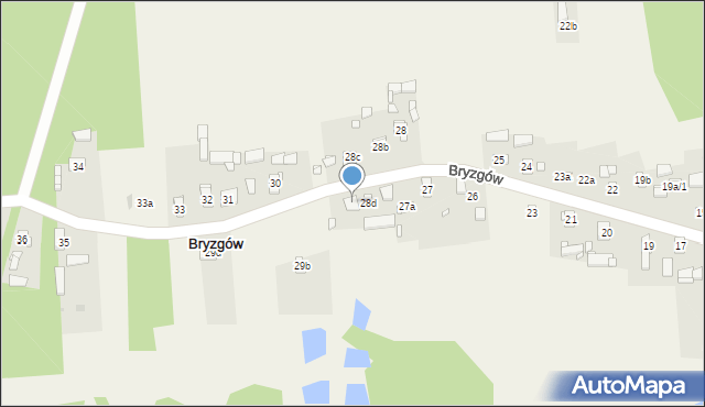 Bryzgów, Bryzgów, 29, mapa Bryzgów