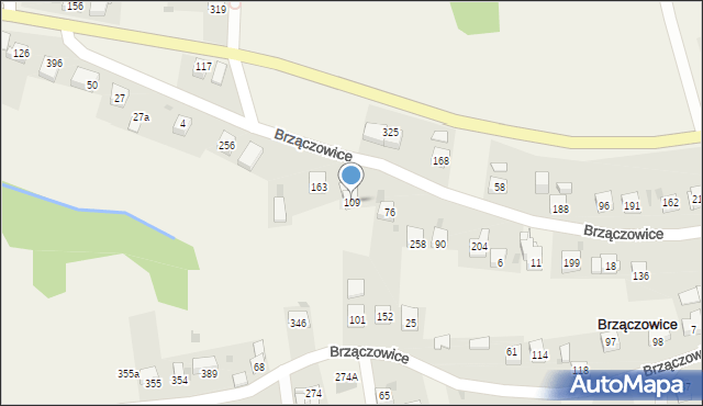 Brzączowice, Brzączowice, 109, mapa Brzączowice