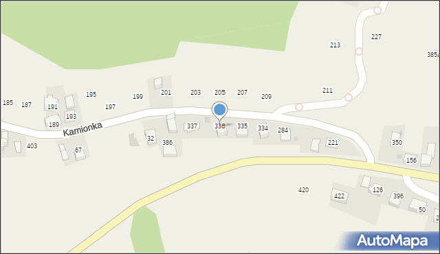 Brzączowice, Brzączowice, 336, mapa Brzączowice