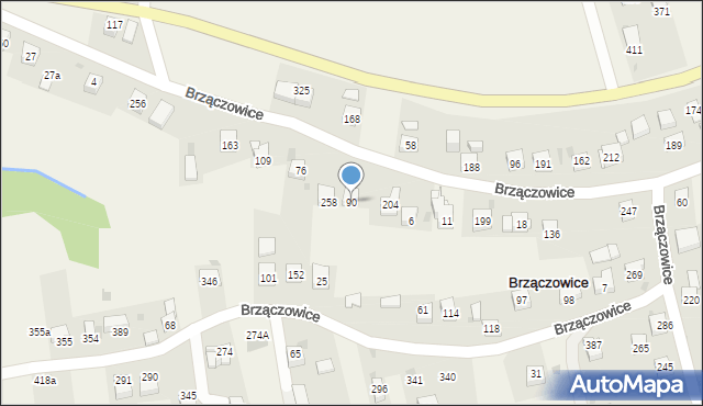 Brzączowice, Brzączowice, 90, mapa Brzączowice