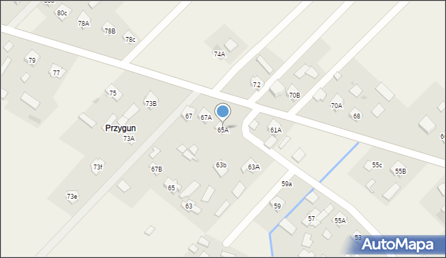 Brzechów, Brzechów, 65A, mapa Brzechów