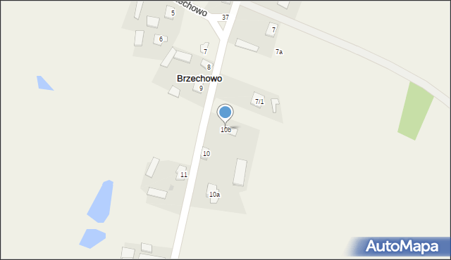 Brzechowo, Brzechowo, 10b, mapa Brzechowo