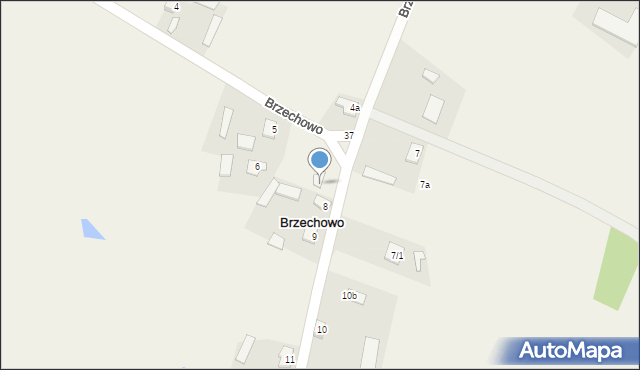 Brzechowo, Brzechowo, 7, mapa Brzechowo