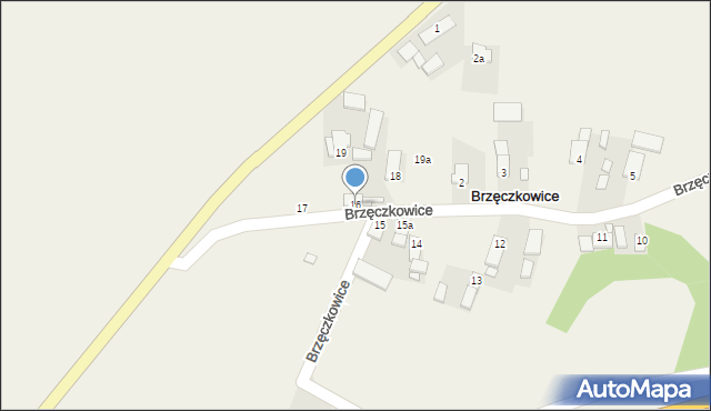 Brzęczkowice, Brzęczkowice, 16, mapa Brzęczkowice