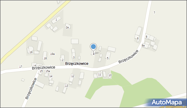 Brzęczkowice, Brzęczkowice, 4, mapa Brzęczkowice